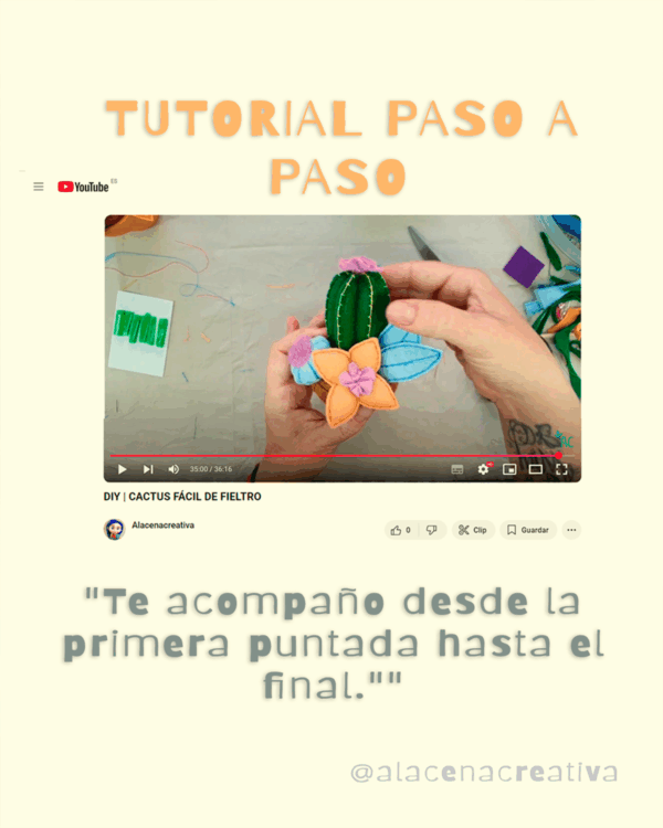 KIT HAZ TU PROPIO CACTUS DE FIELTRO - Imagen 8